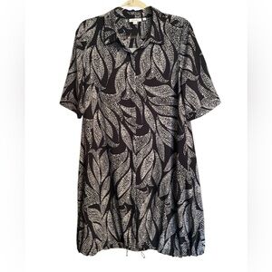 Chico's Bungee Leaf Print Dress
